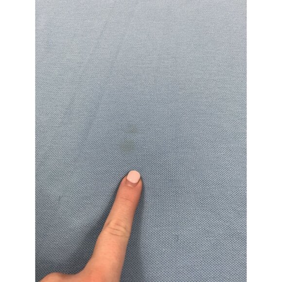 England 09 Mens XL Light Blue Polo Shirt With Embroidered Cross Patch Centered H - Picture 6 of 10